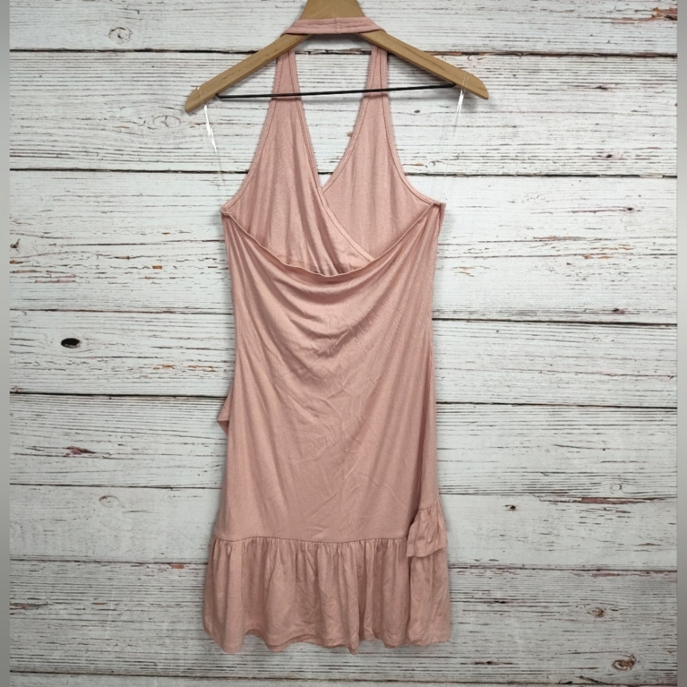 Doe & Rae Ruffle Hem Halter Dress - Picture 6 of 8